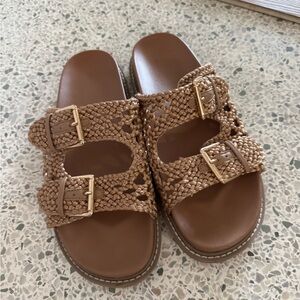 Joie Braided Brown Sandals